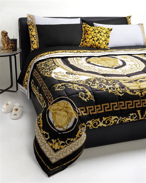 versace black meduaa bedset|Versace amplified king bed.